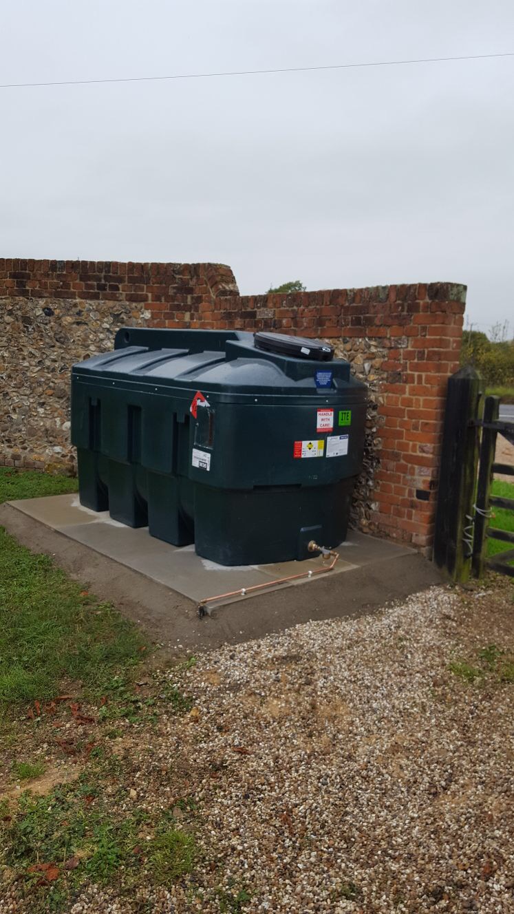 New oil tank install in Chelmsford